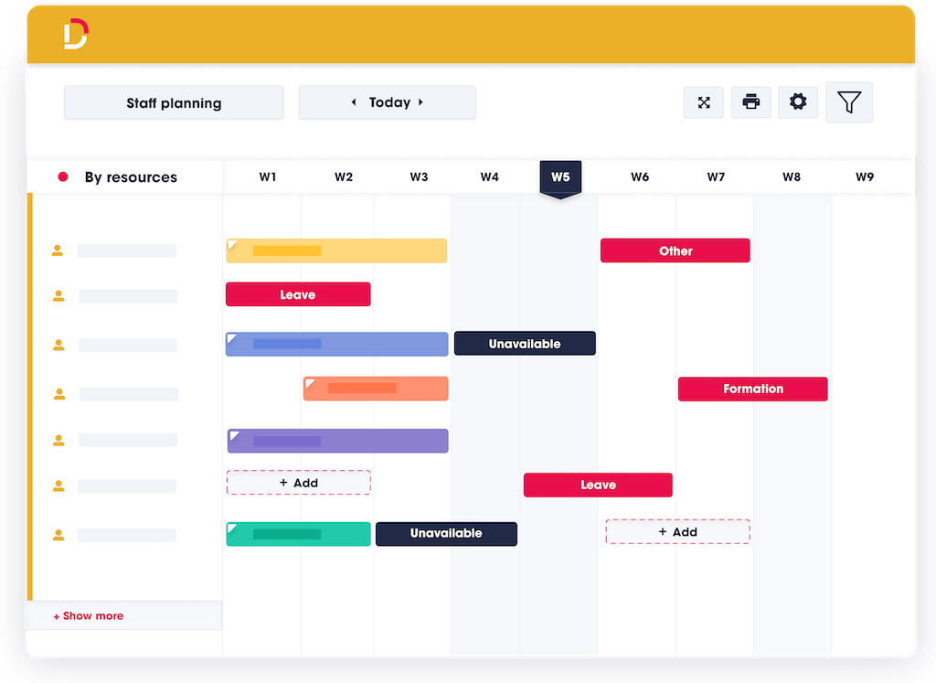 Staff planning Dispatcher